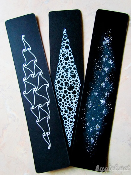 zentangle закладки зентангл зенарт