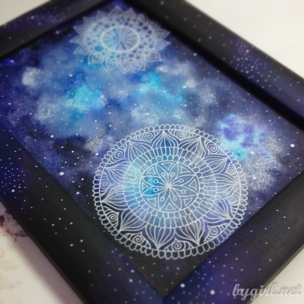 мандалы на акварели для начинающих