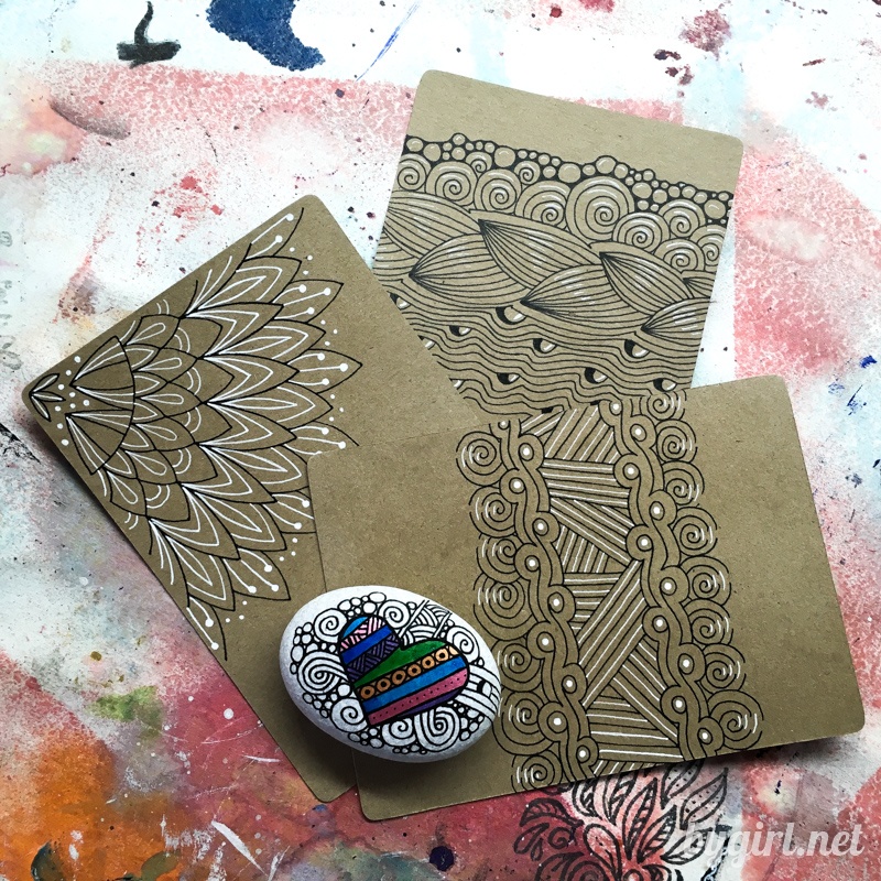 Открытки handmade - как рисовать мандалы на открытках